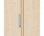Flexeo Garderobenschrank Armadio, 2 Türen, mit Fachböden, Höhe 154,8 cm Muschelgriff 1 (Zoom)