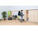 Flexeo Garderobenschrank Armadio, 2 Türen, mit Fachböden, Höhe 154,8 cm Schrank in Aktion 1 (Zoom)