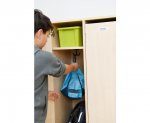 Flexeo Garderobenschrank Armadio, 2 Türen, mit Fachböden, Höhe 154,8 cm Schrank in Aktion 2 (Zoom)