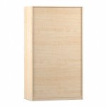 Flexeo Bastelschrank PRO, 3 Reihen, 12 Boxen Gr. M, 8 Fächer Ahorn honig Rückseite (Zoom)