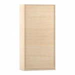 Flexeo Schrank, 10 Fächer, 2 verglaste Drehtüren, Mittelwand, Breite 94,4 cm Rückseite (Zoom)