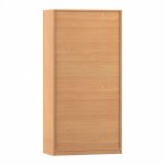 Flexeo Schrank, 10 Fächer, 2 verglaste Drehtüren, Mittelwand, Breite 94,4 cm Rückseite (Zoom)