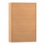 Flexeo Schrank, 10 Fächer, 2 verglaste Türen, Mittelwand, Breite 126,4 cm Rückseite (Zoom)