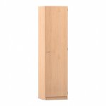 Flexeo Hochschrank mit 1 Drehtür und 5 Fächer, H x B: 190 x 48,1 cm Vorderseite (Zoom)