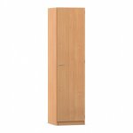 Flexeo Hochschrank mit 1 Drehtür und 5 Fächer, H x B: 190 x 48,1 cm Vorderseite (Zoom)