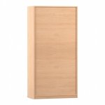 Flexeo Halbtürenschrank mit 6 Fächern und 4 Halbtüren Buche hell Rückseite (Zoom)