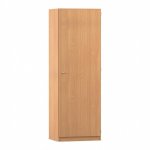 Flexeo Hochschrank mit 1 Drehtür und 4 Fachböden H x B: 190 x 64,1 cm Vorderseite geschlossen (Zoom)