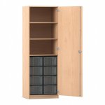 Flexeo Schrank, 8 große Boxen, 3 Fächer, 1 Tür  (Zoom)