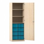Flexeo Schrank, 8 große Boxen, 3 Fächer, 1 Tür  (Zoom)