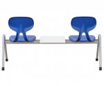Betzold Sitzbank für 2 Personen mit Ablagefläche Sitzbank blau 4 (Zoom)