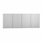 Flexeo Bibliotheksregal Herkules, hoch, Breite 505,6 cm grau Rückseite (Zoom)