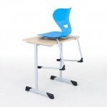 Conen Freischwinger Schulstuhl mit Kunststoff Sitzschale Aufstuhlung  (Zoom)