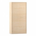 Flexeo Garderobenschrank, 1 Hutboden Ahorn honig Rückseite (Zoom)