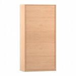 Flexeo Garderobenschrank, 1 Hutboden Buche hell Rückseite (Zoom)