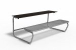 Erlau Sitz-Tisch-Kombination Parador Harmony einfach Tischplatte massiv (Zoom)
