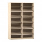 Flexeo Regal, 10 Schrgablagen, 4 Fcher