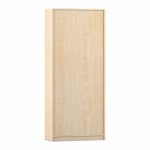 Flexeo Drehtüren-Schrank, 5 Fächer = 5 Ordnerhöhen Ahorn honig Rückseite (Zoom)