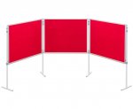 Betzold Profi-Stellwände Komplett-Set A: Tafelreihe Moderationswand rot (Zoom)