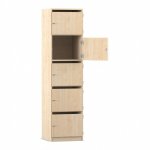 Flexeo Schliefachschrank, 5 Fcher mit Briefschlitzen, Breite 48,1 cm