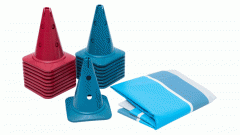 Betzold XXL-Outdoor-Mühle jeweils 9 Kegel in Rot und Blau (Zoom)