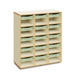 Mirplay Regal Annie mit flachen Boxen Regal Annie mit flachen Boxen in hellgr&uuml;n (Zoom)