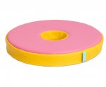 Betzold Mobiler Kissenwagen mit Donut-Kissen Variante: 12 Donut-Kissen - rosa/gelb (Zoom)