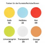 Kreativwagen Kunststoffschübe Farben  (Zoom)