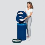 VAR Abfallsammler-Ascher Kombi H100 einfacher Wechsel des Abfallsackes (Zoom)