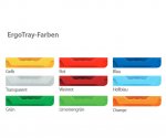 Niesky Wickelkommode mit 24 ErgoTray Boxen ErgoTrayboxen Farben  (Zoom)