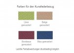 Betzold Chilta Doppelbank mit Lehne Farben für den Kunstlederbezug (Zoom)