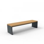 Erlau CityLine Bank Andria ohne Rckenlehne Iroko