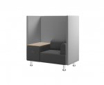 Betzold Soft-Seating BE SOFT Einzelsitz mit Tisch, grau Soft-Seating BE SOFT Einzelsitz mit Tisch, grau (Zoom)