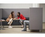 Betzold Soft-Seating BE SOFT Doppelsitzer mit Tisch, grau Soft-Seating BE SOFT Doppelsitzer mit Tisch, grau (Zoom)