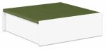 Betzold EduCasa Podest - Quadrat 75 x 75 cm weiß, dunkelgrün  (Zoom)
