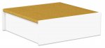 Betzold EduCasa Podest - Quadrat 75 x 75 cm weiß, gelb (Zoom)