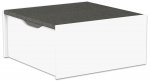 EduCasa Podest - Quadrat mit Rollkasten 75 x 75 cm weiß, grau (Zoom)
