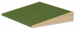 EduCasa Podest - Rampe 75 x 75 cm Eiche natur, dunkelgrün (Zoom)