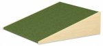 EduCasa Podest - Rampe 75 x 75 cm Birke hell, dunkelgrün (Zoom)