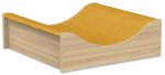 EduCasa Podest - Senke 75 x 75 cm Eiche natur, gelb  (Zoom)