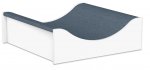 EduCasa Podest - Senke 75 x 75 cm weiß, graublau (Zoom)