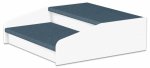 EduCasa Podest - Stufe 75 x 75 cm weiß, graublau (Zoom)
