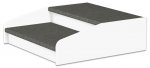 EduCasa Podest - Stufe 75 x 75 cm weiß, grau (Zoom)