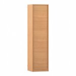Flexeo Schrank, 6 Fächer, 1 Halbtür, Breite 48,1cm Buche dunkel Rückseite (Zoom)