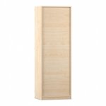 Flexeo Schrank, 6 Fächer, 1 Halbtür, Breite 64,1 cm Ahorn honig Rückseite (Zoom)