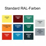 Wagner Umkleidebank mit Rückenlehne RAL-Farben  (Zoom)