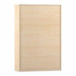 Flexeo Schiebetürenschrank, 12 Fächer, Mittelwand, 2 Türen, Breite 126,4 cm Ahorn honig Rückseite (Zoom)