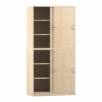 Flexeo Schiebetrenschrank, 6 Fcher, 4 Tren, Breite 94,4 cm