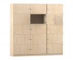 Flexeo Schliefachschrank, 15 geschlossene Fcher, Breite 190,5 cm