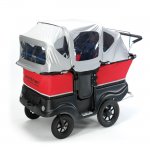 Winther Turtle Kinderbus de Luxe für 4 Kinder  de Luxe Variante mit klappbarem Regenverdeck (Zoom)