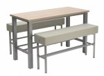 Betzold essBAR Hochtisch, 180 x 80 x 110 cm (BxTxH) ideal für Caféteria, Mensa oder auch Wartebereiche  (Zoom)